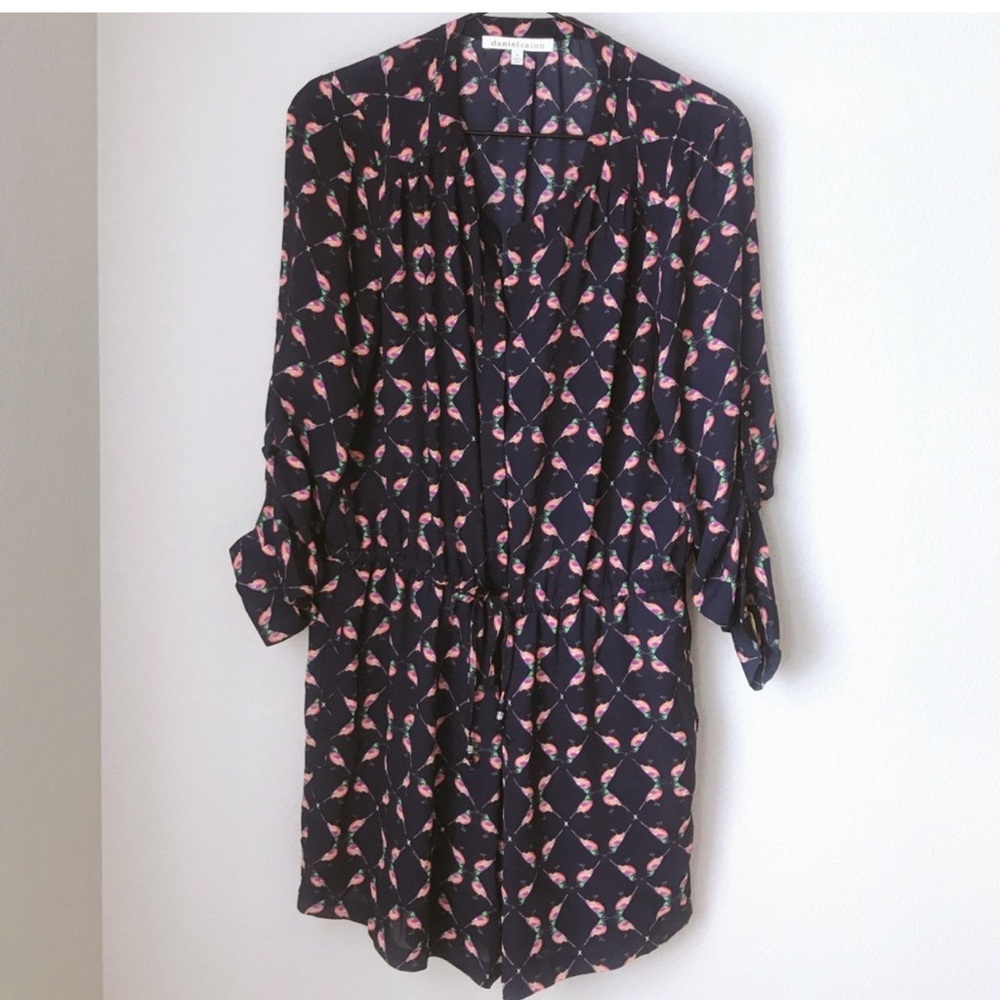 Stitch Fix Daniel Rainn Printed Long Sleeve Romper